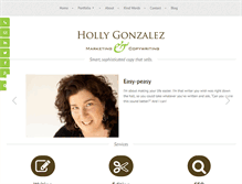 Tablet Screenshot of hollygonzalez.com